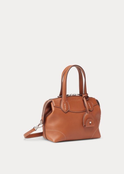 Bolsos Ralph Lauren Mujer Dorados - Calfskin Mini Voyager - RYXWF0543